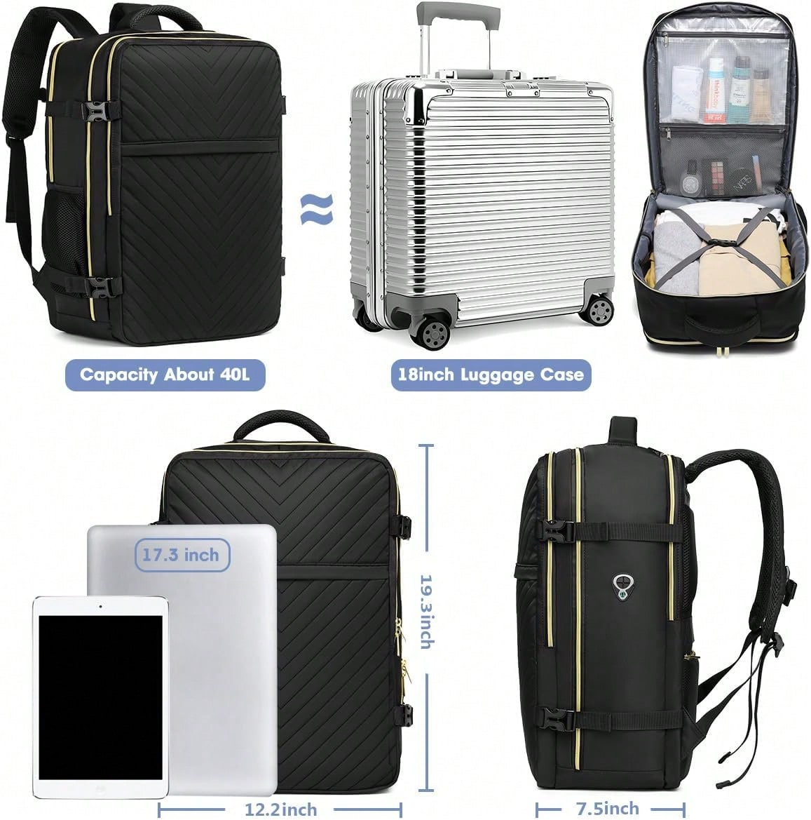 Large Carry On Travel Backpack - Travel Backpack Anti Theft review and price
