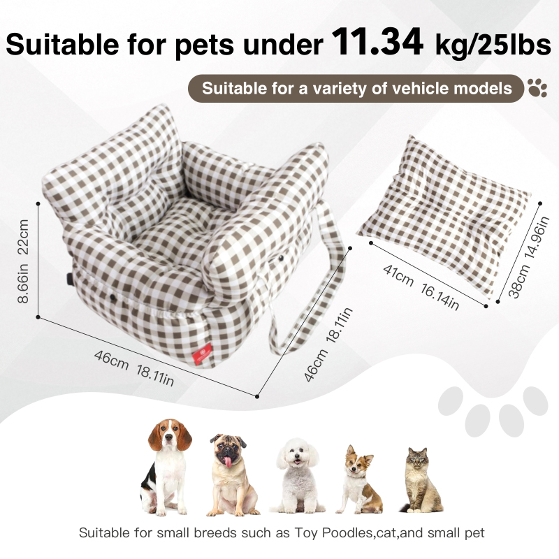 Dog Car Seat Bed Multifunction - Foldable Backpack Small review and price
